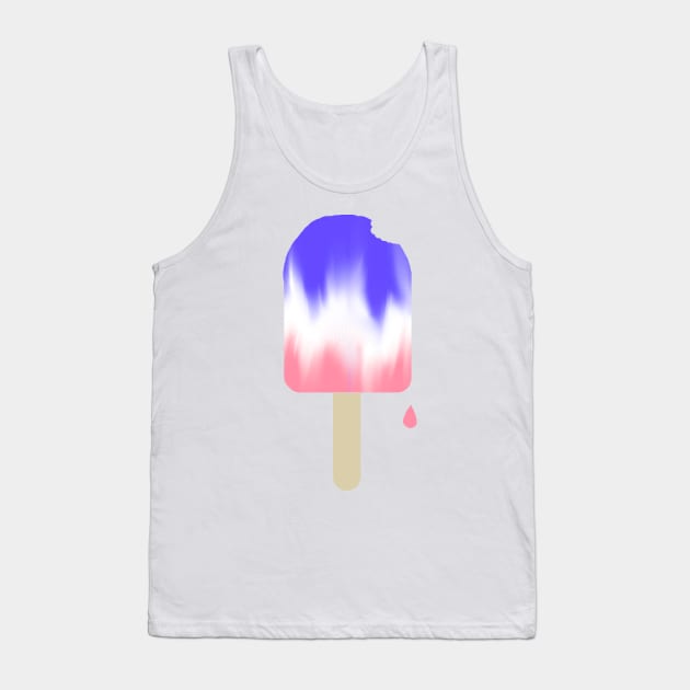 One Proud Popsicle - Trans Pride Flavor Tank Top by LochNestFarm